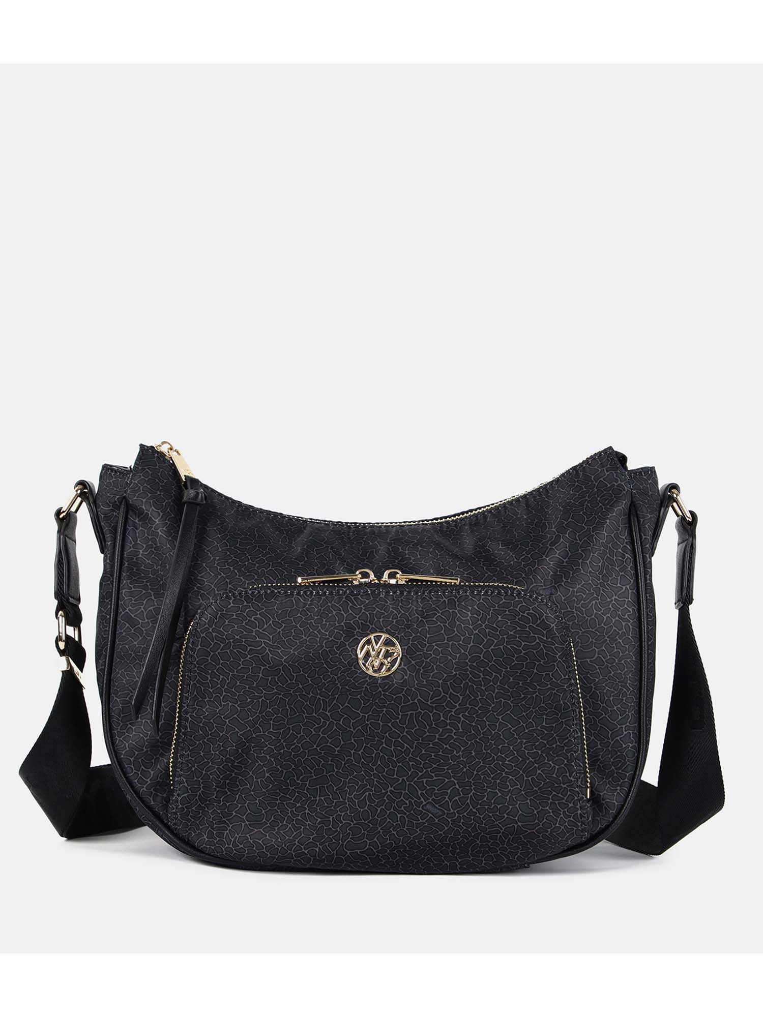 Borsa hobo bag donna YNOT? nera elegante e capiente